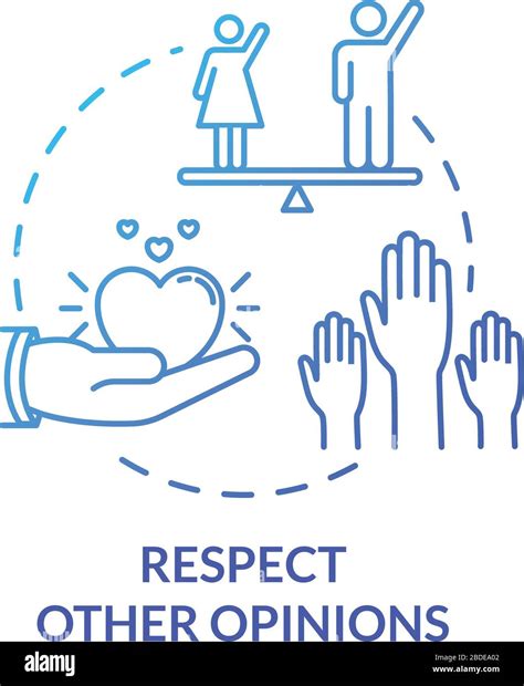 Respect Other Opinions Concept Icon Understand And Accept Friends