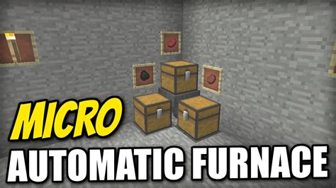 Minecraft Bedrock Micro Automatic Furnace Tutorial Ps4 Mcpe