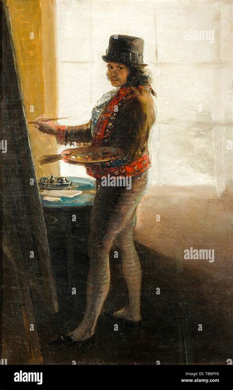 Francisco de Goya autorretrato pintura 1785 Fotografía de stock Alamy