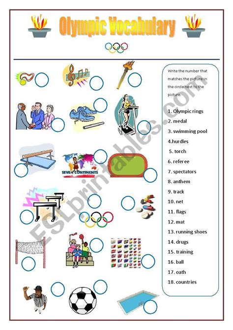 ️olympic Games Worksheets For Students Free Download