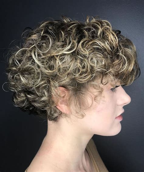 Angelic Blonde Balayage Bob With Curls Short Blonde Curly Hair Short