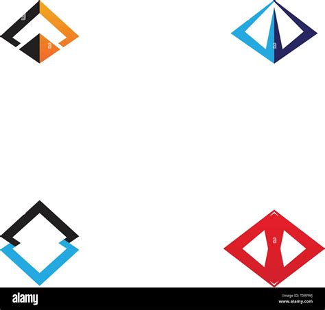 Pyramid Logo And Symbol Business Abstract Design Template Stock Vector