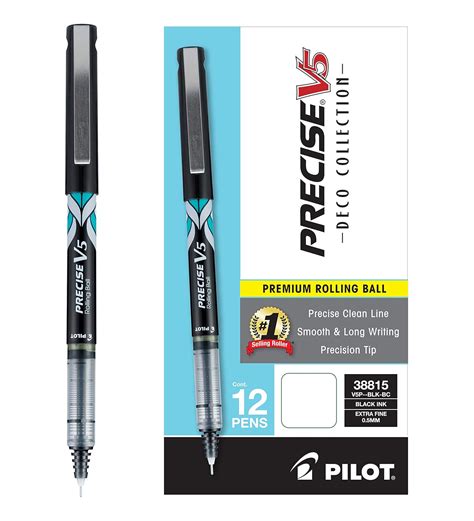 Pilot Precise V5 Deco Collection Rolling Ball Pens Extra Fine Point