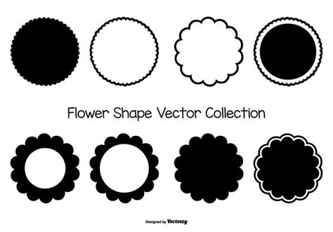 Flower Vector Shape Collection 141206 Vector Art At Vecteezy