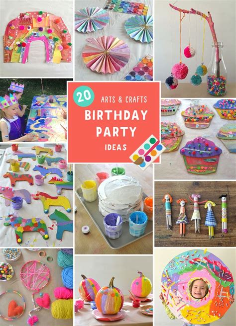 My 20 Best Arts And Crafts Birthday Party Ideas Birthday Party Crafts