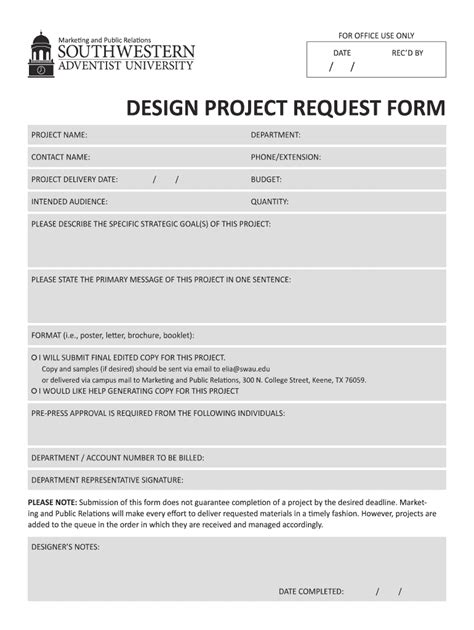 Graphic Design Project Request Form Fill Out Sign Online Dochub