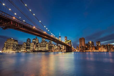 Brooklyn Bridge Manhattan Skyline Photograph By Larry Marshall Fine