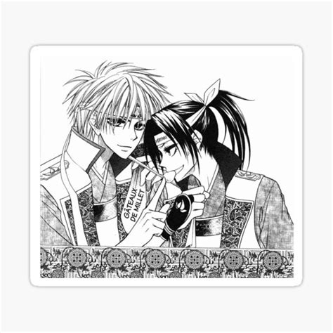 Misaki And Usui Black And White Sticker For Sale By Tmonly Redbubble