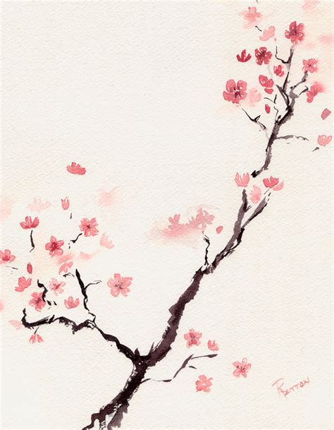 Cherry Blossom 3 Painting By Rachel Dutton