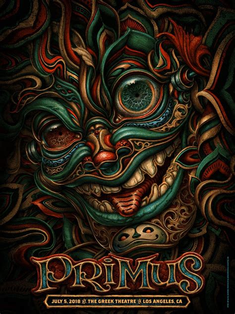 Related to prior, the comparative form. PRIMUS Gig Poster: July 5, Greek Theatre in Los Angeles ...