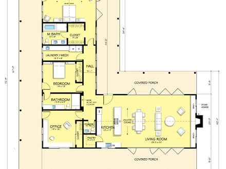 Architects didn't create floor plans with an l shape just because they look good. Image result for l shaped bungalow floor plans | L shaped ...