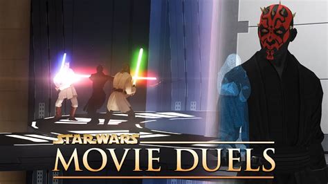 Movie Duels Duel Of The Fates Qui Gon And Obi Wan Vs Darth Maul Youtube