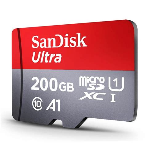 MEMORIA MICROSD SANDISK ULTRA A1 200GB SDXC CLASE 10 100MB/S FHD ⋆ Starware