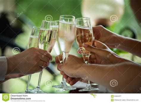 Champagne Toast In Celebration Party Stock Image Image Of Cheers