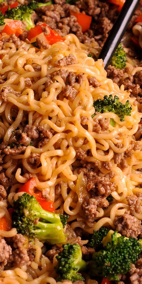 Beef noodle soup is the perfect hearty meal to warm you up. Beef Ramen Noodles Stir Fry | Healthy ramen, Beef recipes ...