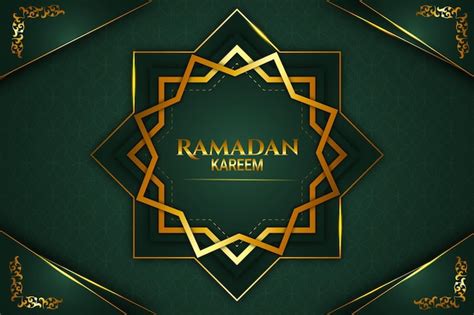 Premium Vector Ramadan Kareem Islamic Background Gold Black Colors