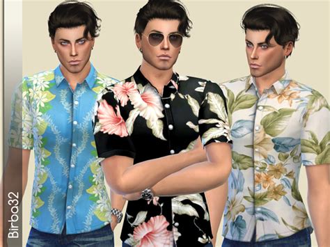 Hawaiian Shirts By Birba32 At Tsr Sims 4 Updates