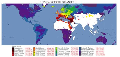 Spread Christianity Vivid Maps