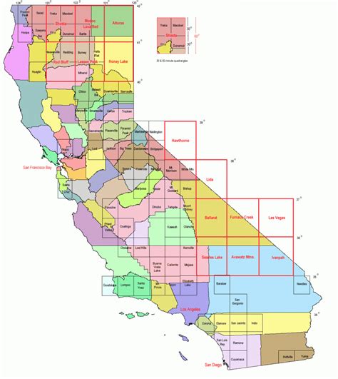 California Topographic Map Free Printable Maps Gambaran
