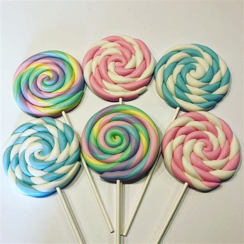 Fondant Swirl Lollipops Sold Only In Quantities Of 6 Etsy