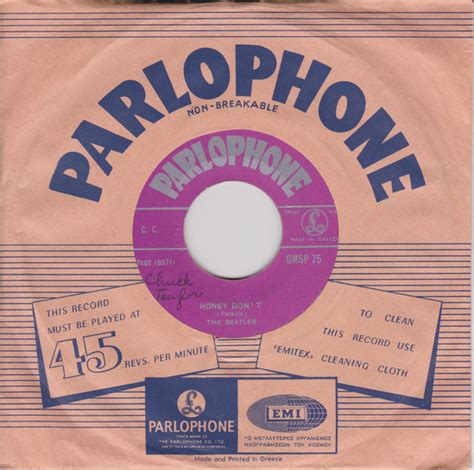 The Beatles Honey Dont 1964 1st Pressing Vinyl Discogs