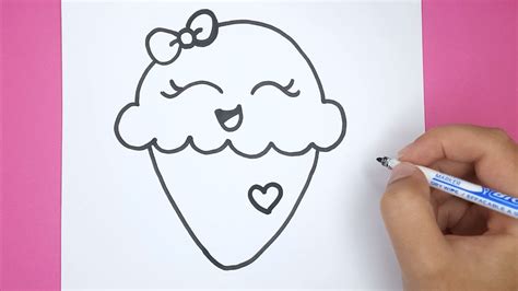 Learn To Draw Drawing Cute Ice Cream With These Easy Steps