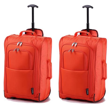 Lightweight Small 21 Wheeled Hand Luggage Trolley Cabin Bag Flight Bag