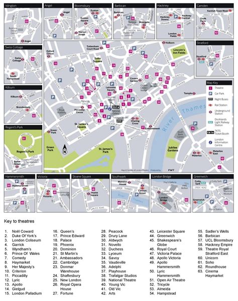 London Theatre Map
