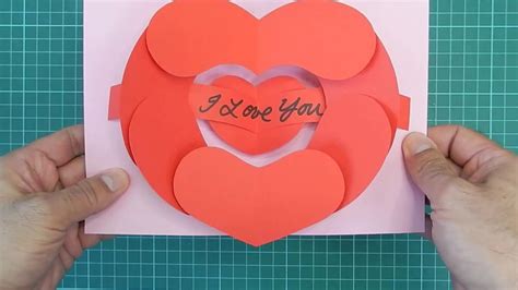 Open Your Heart Pop Up Card Tutorial Youtube