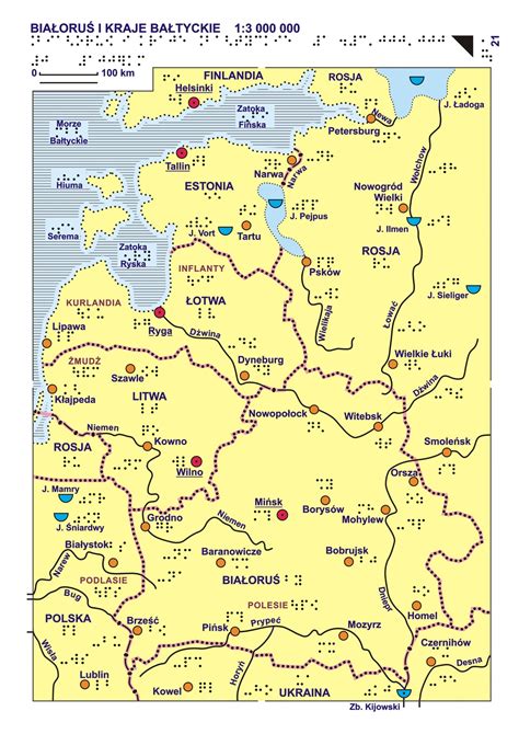 21. Białoruś i Kraje Bałtyckie – mapa ogólna
