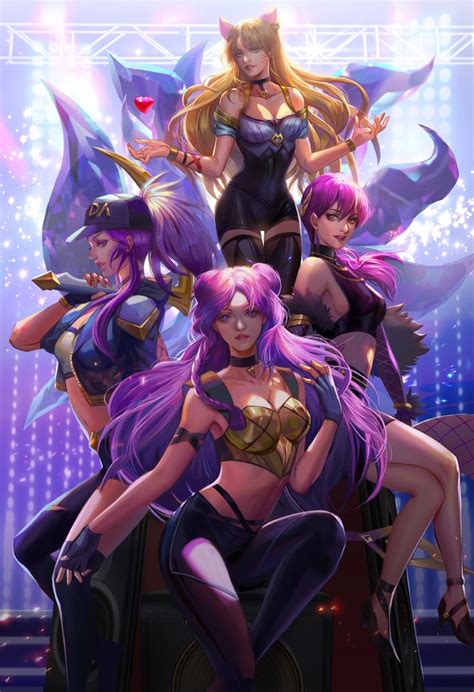 Kda Fan Art By Jiuge On Deviantart Lol League Of Legends