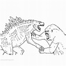 Godzilla vs Kong Coloring Pages Easy for Kids - XColorings.com