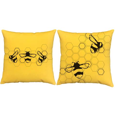 The Bees Knees Honeycomb Throw Pillows Pillows Throw Pillows