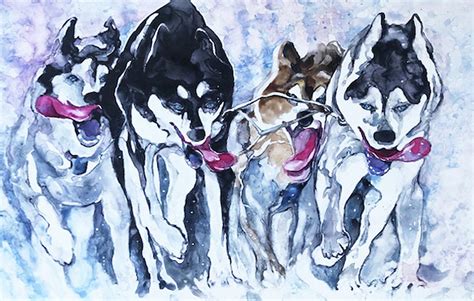 Iditarod Winners Painting By Beverly Berwick Fine Art America