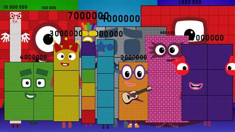 New Numberblocks Band Episodes 1000000 To 10000000 Doubles Band But