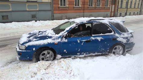 Subaru Impreza Wrx Stuck In Snow Youtube