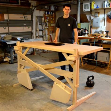Best diy standing desk adjustable from diy standing desk kit. Scott Rumschlag's DIY Motor-Free, Height-Adjustable ...