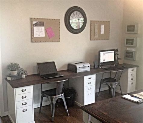 Fabulous Diy Ideas For Home Office45 Office With Two Desks Home