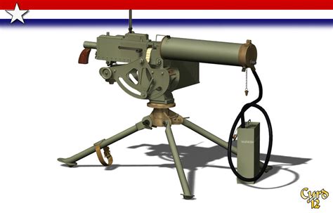 M1917 브라우닝 기관총 3d 모델 Turbosquid 606584