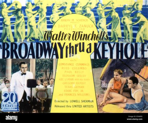 Broadway Through A Keyhole Russ Columbo Constance Cummings 1933 Tm