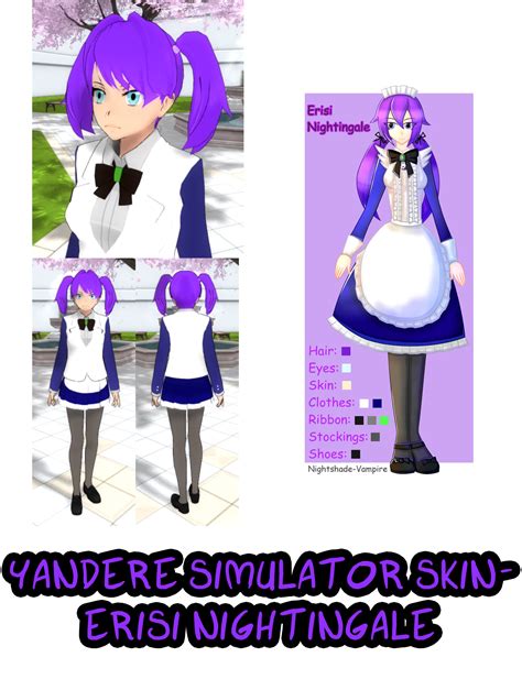Yandere Simulator Erisi Nightingale Skin By Imaginaryalchemist On