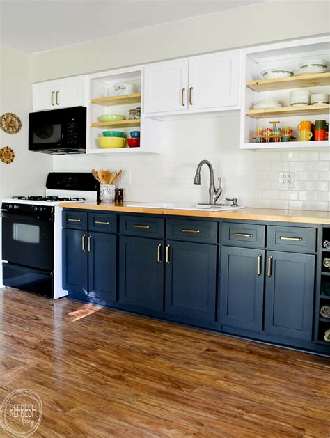 If you have brown wood cabinets and are wanting to go to white cabinets you may need to do an additional step of using primer and/or a stain blocker to keep the tannins of the wood from bleeding through your paint. remodel kitchen on a budget by replacing the doors and ...