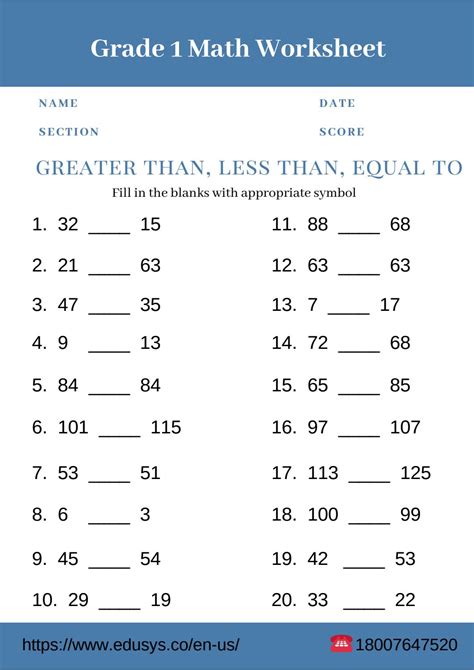 1st Grade Math Worksheets Printable Free Pdf Download By