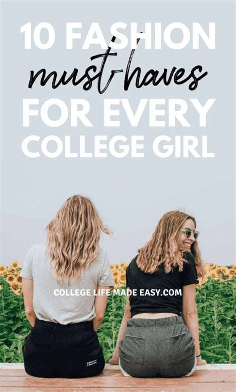 10 fashion must haves for every college girl