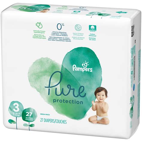 Pampers Pure Protection Mega Pack Diapers Size 3 27 Ct Shipt