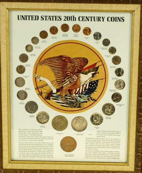 Collection Of 4 Framed Coin Sets Including Lincoln Memorial Coins