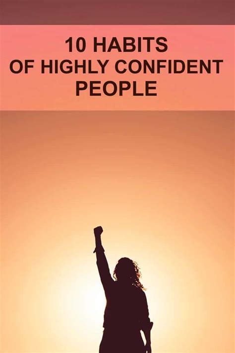 10 Habits Of Highly Confident People