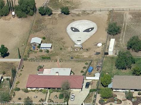 Man Builds Massive Extraterrestrial Face In His Backyard To Attract