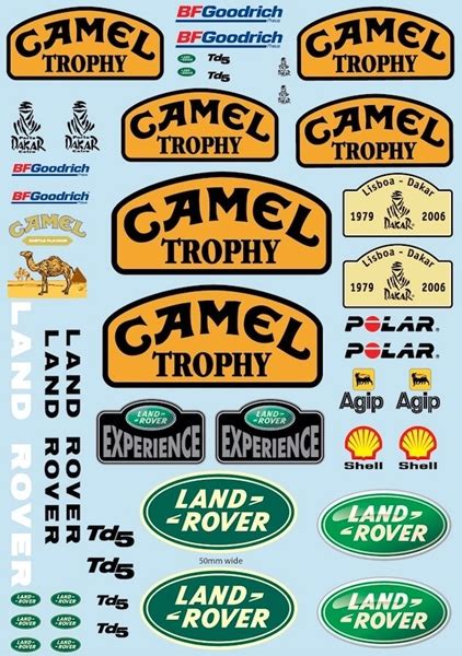 Tqi 2.4 ghz rc car | trx 4 defender camel trophy forest off road patrol #7 rc scale car 1/10. Camel Trophy decal sheet for TRX-4