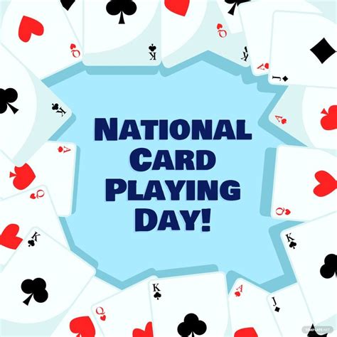 National Card Playing Day Vector In Illustrator Psd  Png Svg